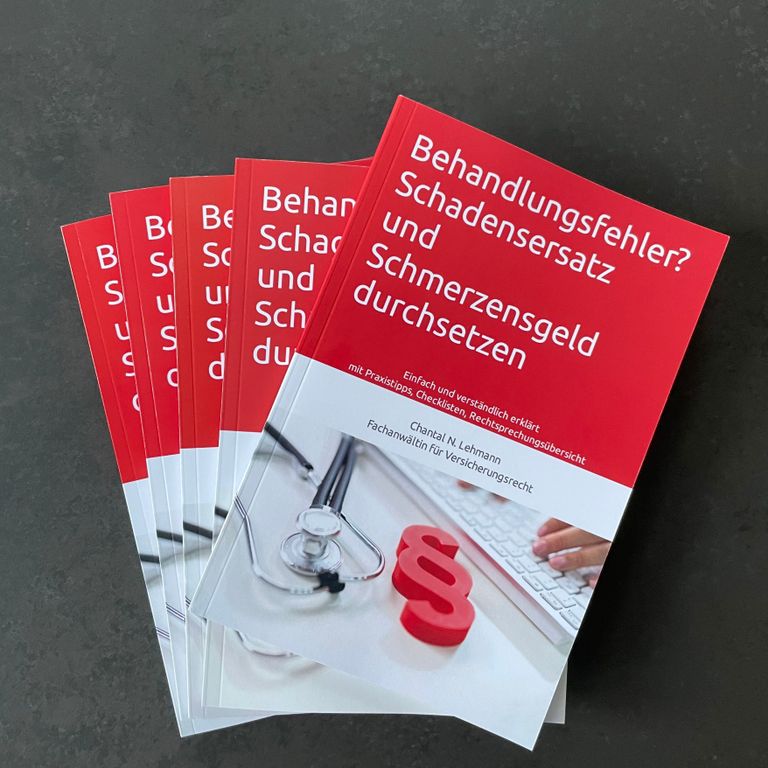 Behandlungsfehler? Schadensersatz und Schmerzensgeld durchsetzen, Rechtsanwältin Chantal N. Lehmann